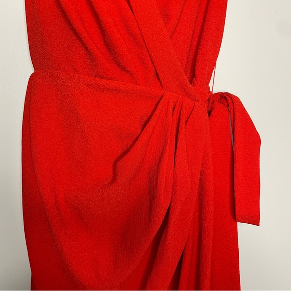 C/MEO Collective  Entice Red Asymmetrical Wrap Dress - Picture 6 of 10